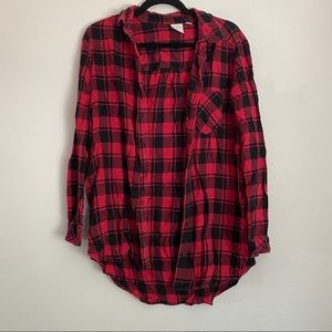 BP Red Flannel Tunic